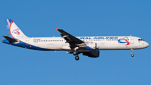 Airbus A321 RA-73793 operated by Ural