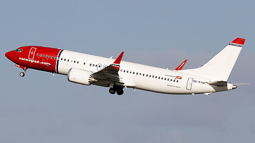 Boeing 737 SE-RTM operated by Norwegian Air Shuttle