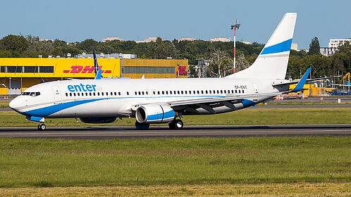 Boeing 737-800 SP-ENT operated by Enter Air