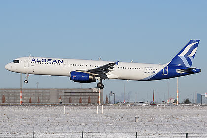 Airbus A321 SX-DNG operated by Aegean