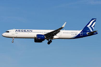 Airbus A320 SX-NAH operated by Aegean