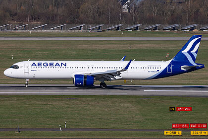 Airbus A320 SX-NAO operated by Aegean