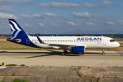 Airbus A320 NEO SX-NEV operated by Aegean