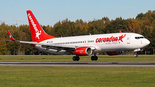 Boeing 737-800 TC-COR operated by Corendon Air