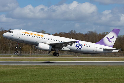 Airbus A320 TC-FHM operated by Freebird