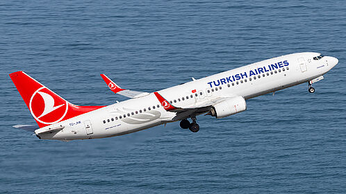 Boeing 737-800 TC-JHK operated by Turkish