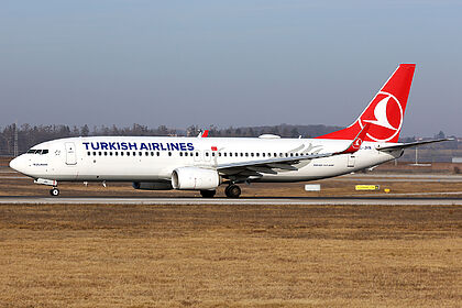 Boeing 737-800 TC-JHN operated by Turkish