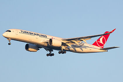 Airbus A350-900 TC-LGG operated by Turkish