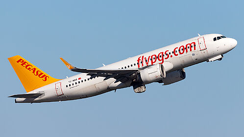 Airbus A320 TC-NBB operated by Pegasus