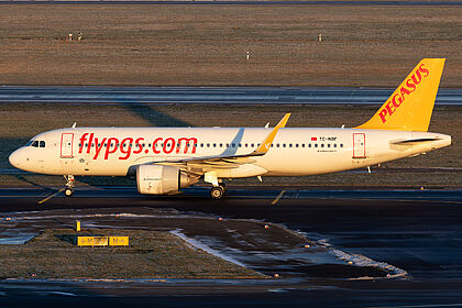 Airbus A320 TC-NBF operated by Pegasus