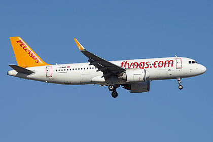 Airbus A320 TC-NBV operated by Pegasus