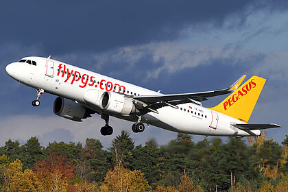 Airbus A320 TC-NCI operated by Pegasus