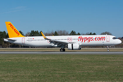 Airbus A321 NEO TC-RFH operated by Pegasus