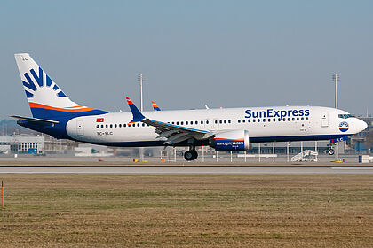 Boeing 737 TC-SLC operated by Sun Express