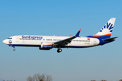 Boeing 737 TC-SOL operated by Sun Express