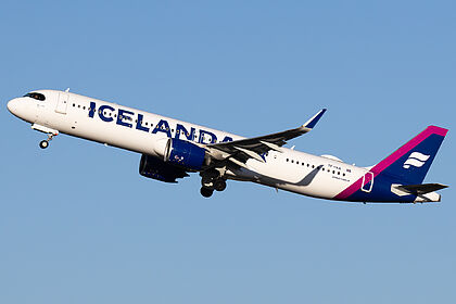 Airbus A321 NEO TF-IAA operated by Icelandair