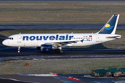 Airbus A320 TS-INE operated by Nouvelair Tunisie