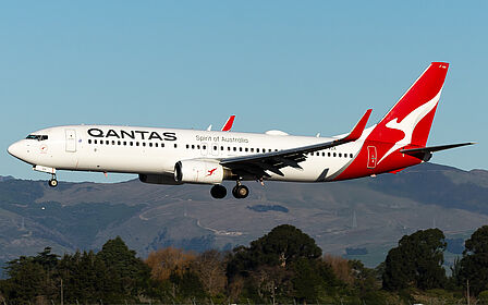 Unknown VH-VZK operated by Qantas