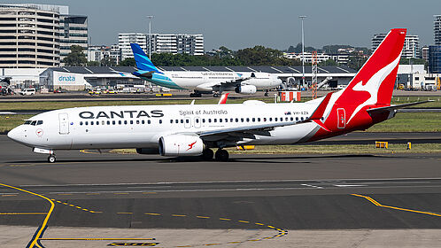 Unknown VH-XZA operated by Qantas