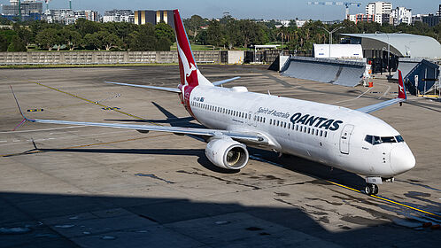 Unknown VH-XZB operated by Qantas