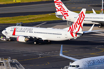 Unknown VH-YFK operated by Virgin Australia