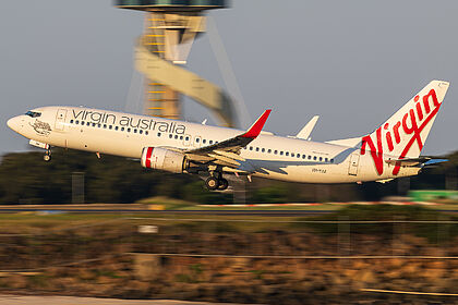 Boeing 737-800 VH-YIM operated by Virgin Australia