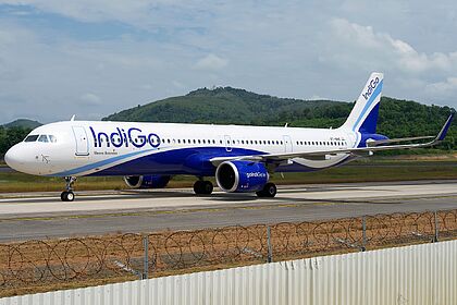Airbus A320 VT-NHE operated by IndiGo