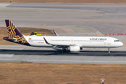 Airbus A321 VT-TVH operated by Air India