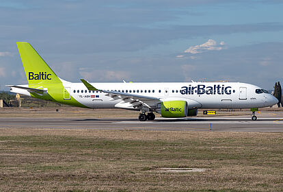 Airbus A220-300 YL-ABH operated by SWISS