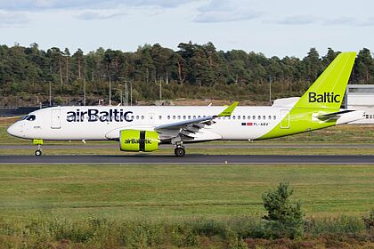 Airbus A220-300 YL-ABV operated by SWISS