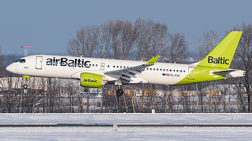 Airbus A220-300 YL-CSC operated by SWISS
