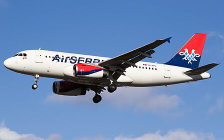 Airbus A319 YU-APL operated by Air Serbia