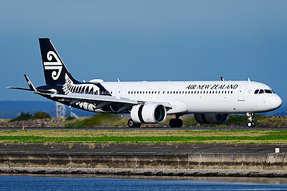 Airbus A321 NEO ZK-NNC operated by Air New Zealand
